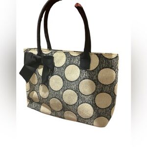 Talbots polkadot tote bag